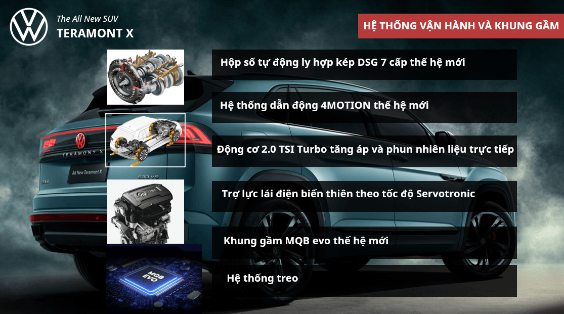 Động cơ và vận hành của Volkswagen Teramont X