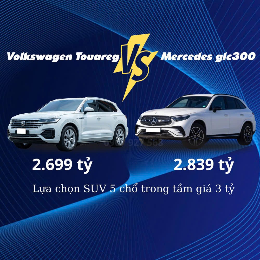 So sánh VW Touareg và Mercedes-Benz GLC 300