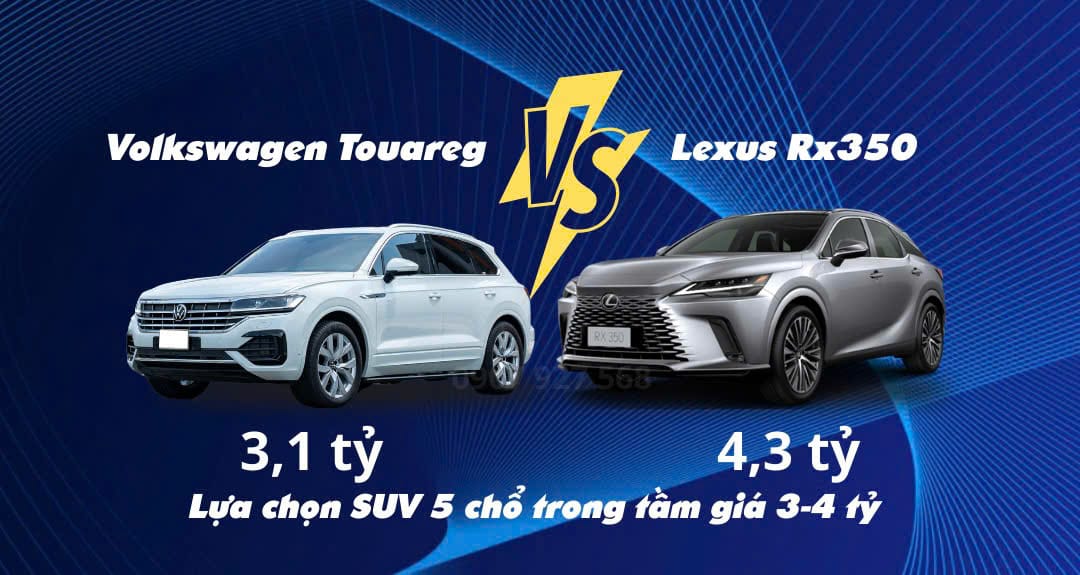 so sánh Volkswagen Touareg và Lexus Rx350