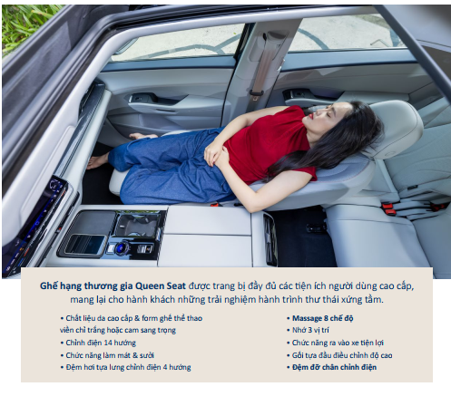 Ghế Queen Seat trên Volkswagen Teramont Pro 2026 với chức năng massage, sưởi và làm mát