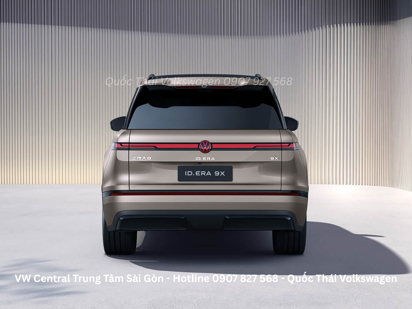 Đuôi xe Volkswagen ID. Era 9X với cụm đèn hậu LED liền mạch