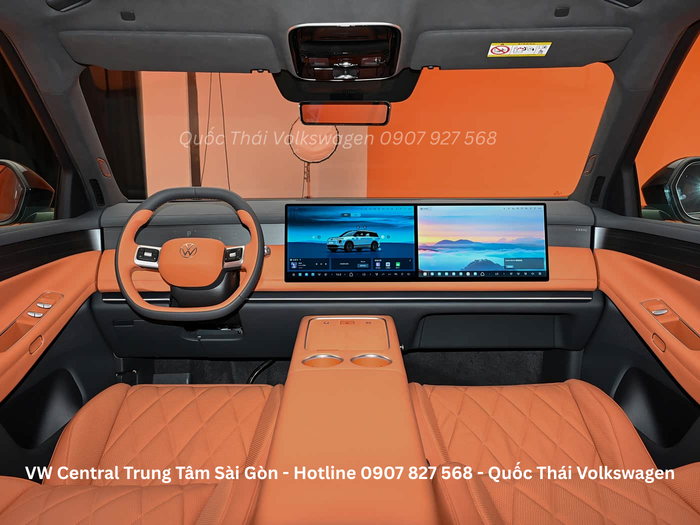 Nội thất màu Cam trên Volkswagen ID. Era 9X