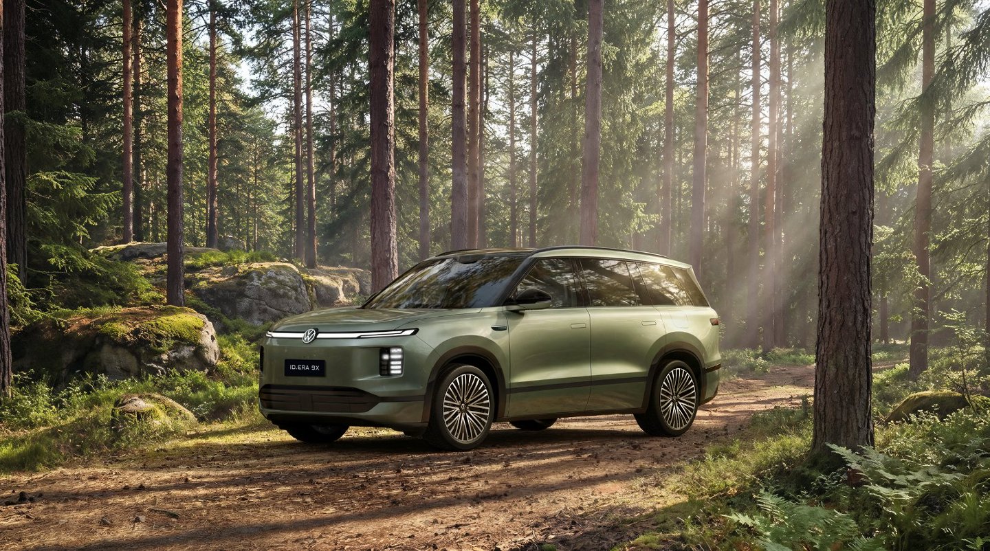 Volkswagen ID. Era 9X ngoại thất màu Xanh Cổ Tích